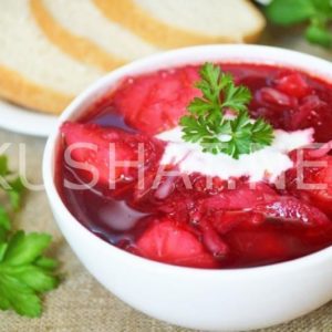 украинский красный борщ