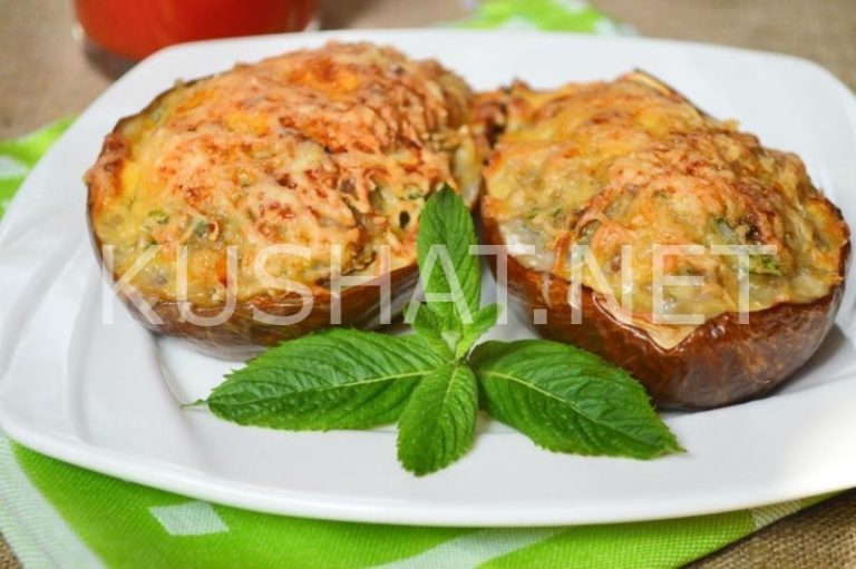 Фаршированные баклажаны в духовке с фаршем и сыром лодочки рецепт с фото пошагово