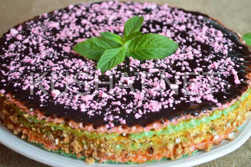 Вафельный торт со сгущенкой. Пошаговый рецепт с фото