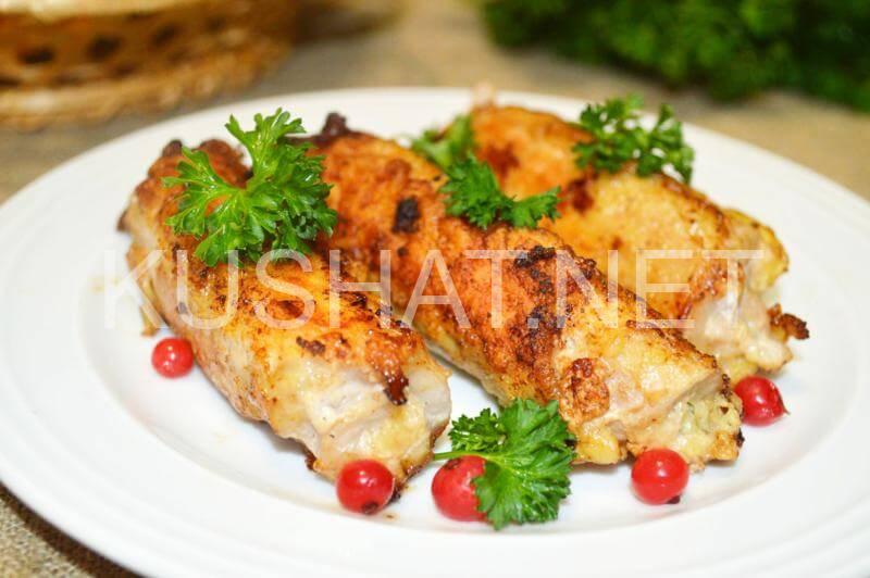 Рулетики из свинины с сыром и орехами. Пошаговый рецепт с фото