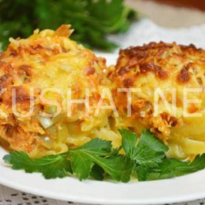 17_гнезда из макарон с фаршем