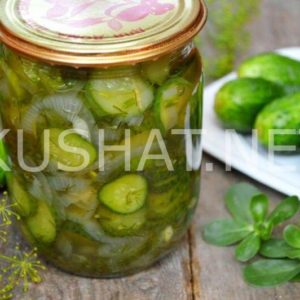 15_салат из огурцов на зиму зимний король