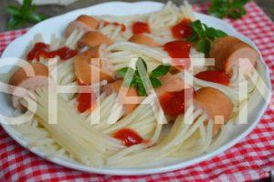 7_спагетти с сосисками