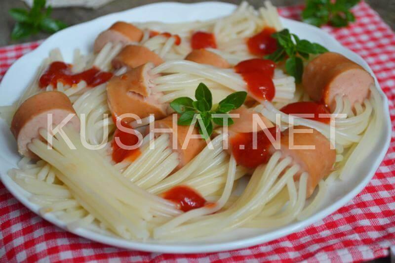 7_спагетти с сосисками