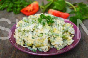15_салат из стручковой фасоли с яйцом и сыром