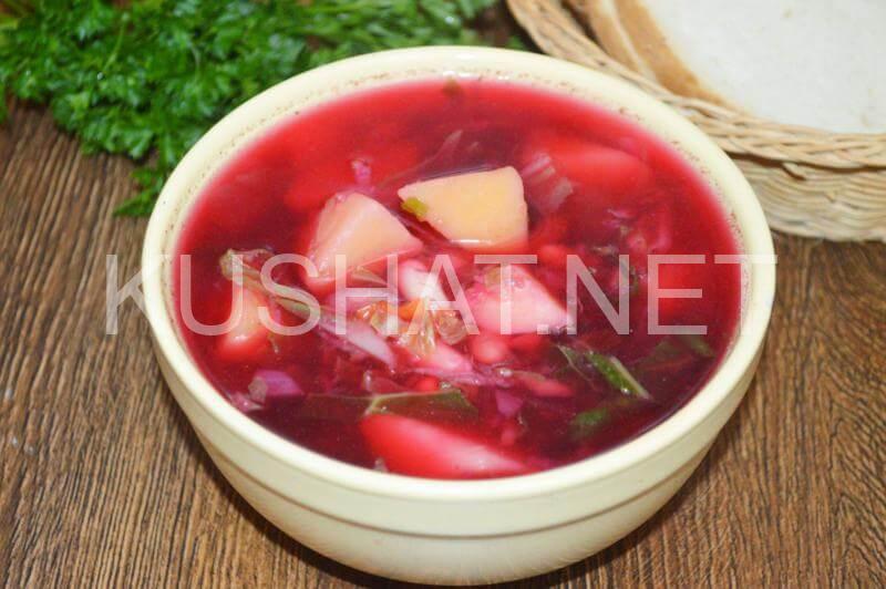 19_красный борщ с фасолью