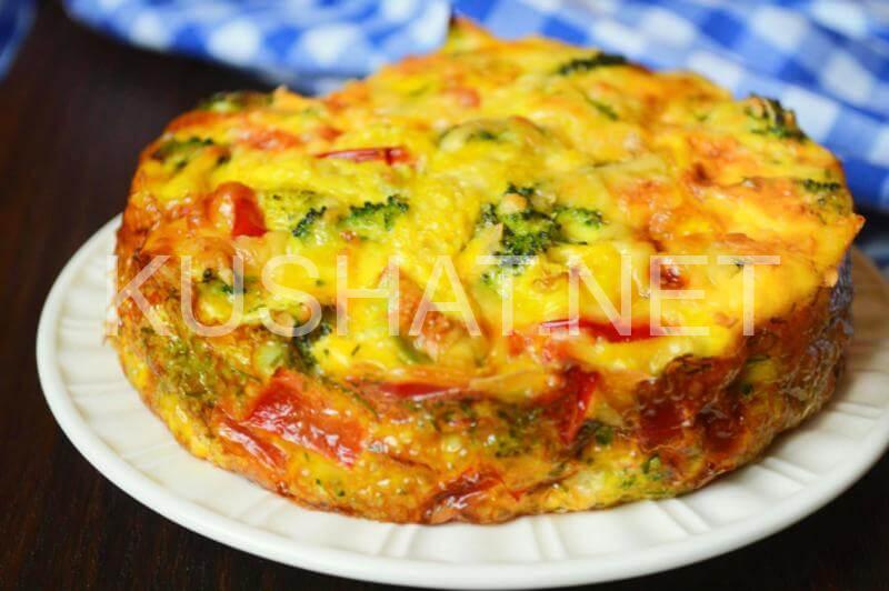 12_запеканка с брокколи, сыром и яйцами