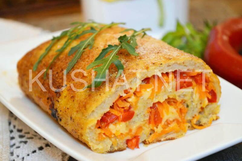 17_рыбный рулет с сыром, морковью и перцем