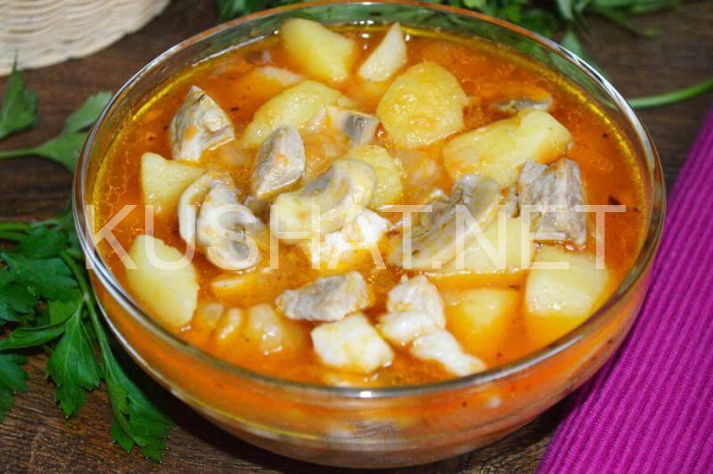 16_тушеная картошка с мясом и грибами