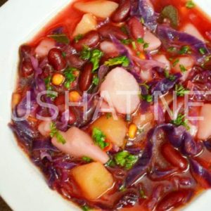 4_борщ из краснокочанной капусты с фасолью