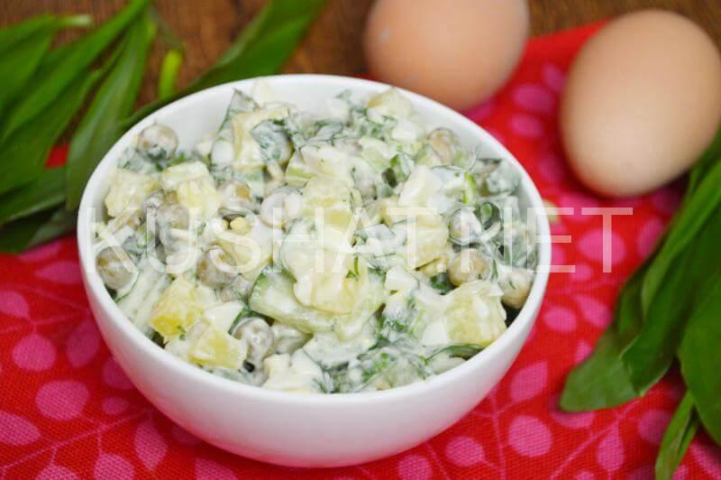 10_салат с черемшой, картофелем и горошком