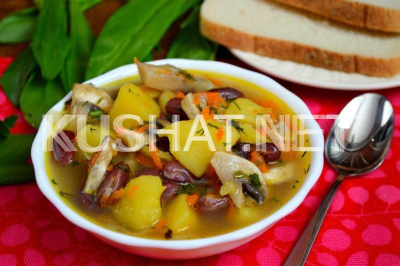 17_суп с фасолью и грибами
