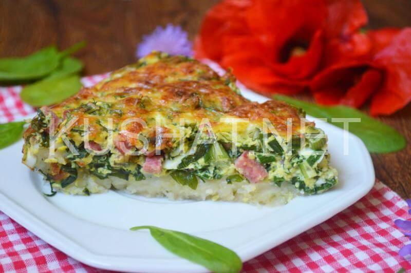 19_дрожжевой пирог со шпинатом и яйцом