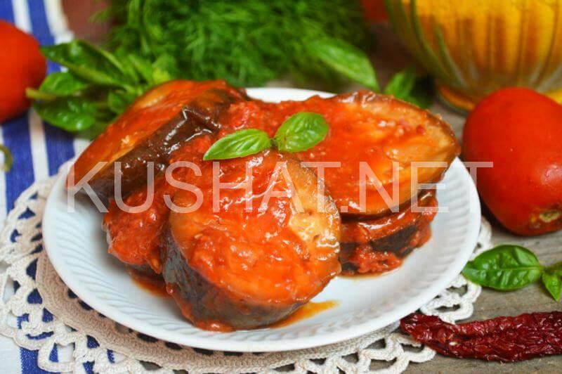 16_баклажаны в томатном соусе на зиму