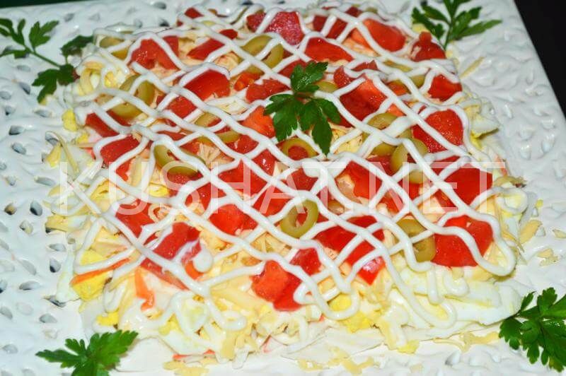 10_салат с крабовыми палочками и помидорами