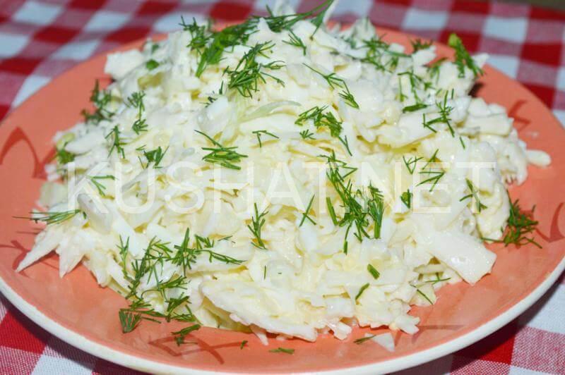Салат из капусты с яйцом и сыром. Пошаговый рецепт с фото