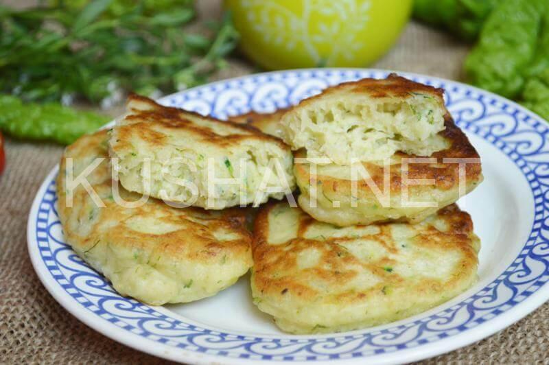 15_пышные оладьи из кабачков на кефире