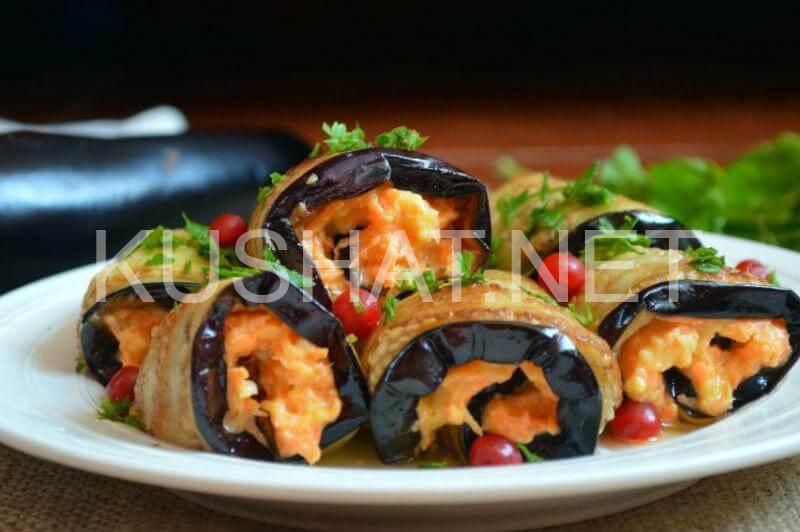 13_рулетики из баклажанов с сыром и морковью