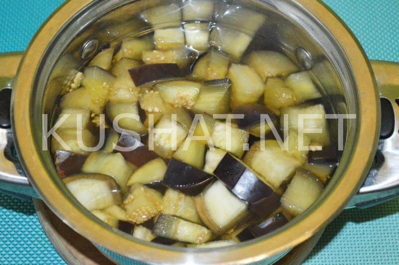 5_маринованные баклажаны с чесноком и зеленью быстрого приготовления