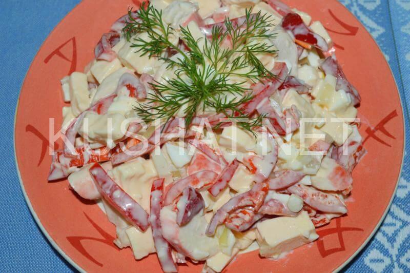 12_салат с крабовыми палочками перцем и сыром
