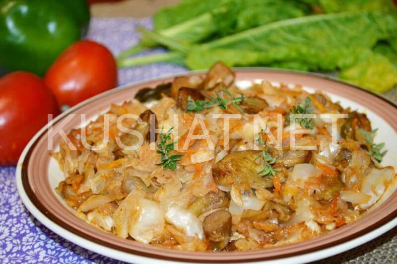 12_Тушеная квашеная капуста с грибами