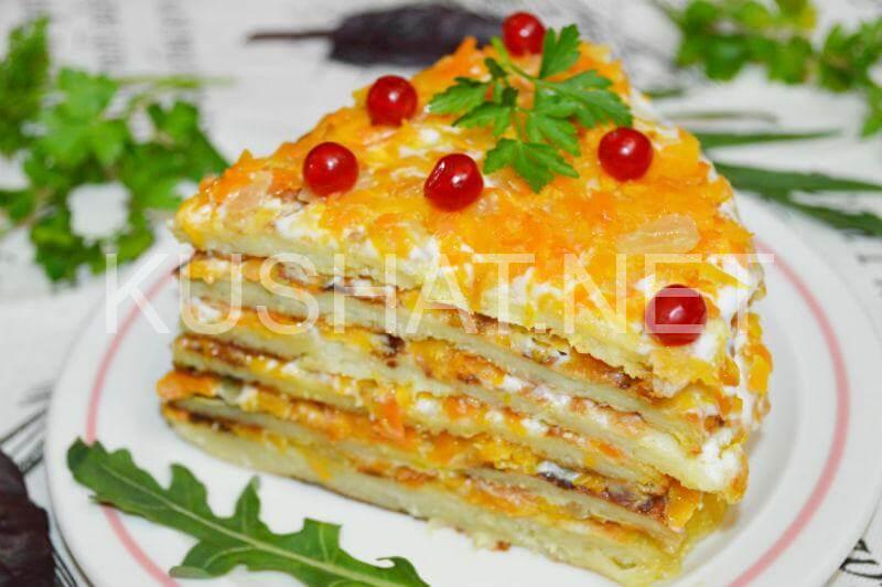 22_торт из кабачков с морковью и луком