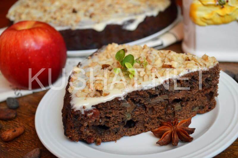 20_шарлотка с яблоками и вишней