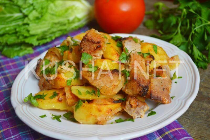14_картошка с мясом в сметане в духовке