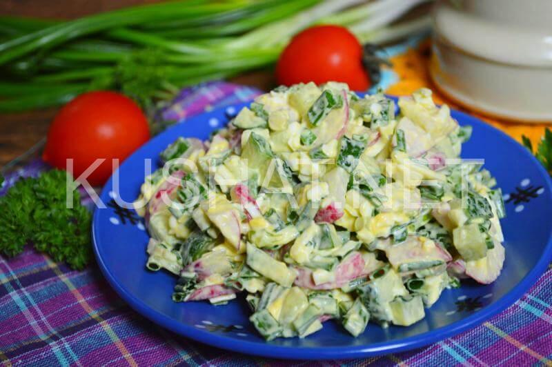 8_салат из редиски с яйцом и зеленым луком