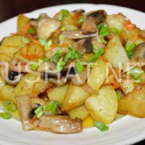 14_жареная картошка с шампиньонами и луком