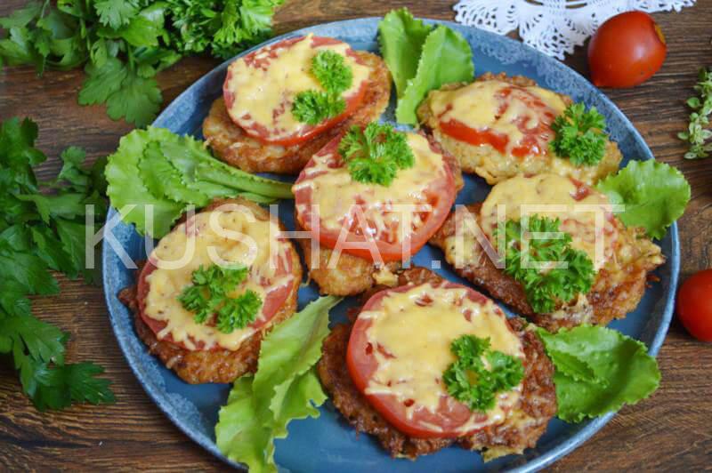 3_оладьи из кабачков с помидорами в духовке