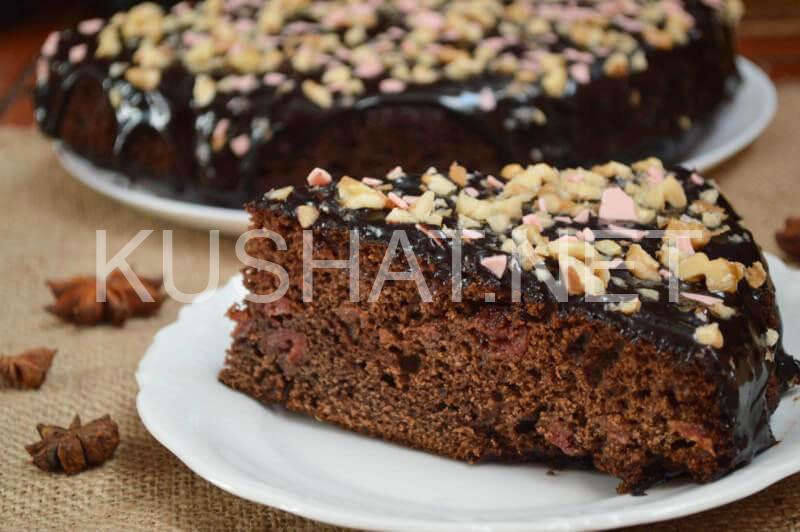 16_шоколадный пирог с вишней
