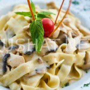 1_папарделле с грибами и курицей в сливочном соусе