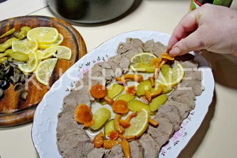 Рецепты заливного из языка свиного фото пошагово в домашних условиях