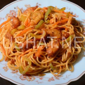 1_спагетти с курицей в томатном соусе