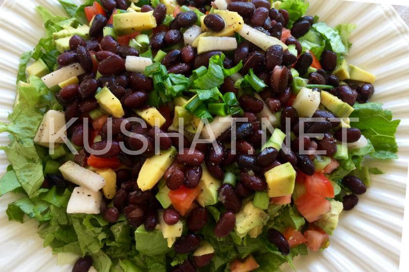 1_салат с фасолью и авокадо