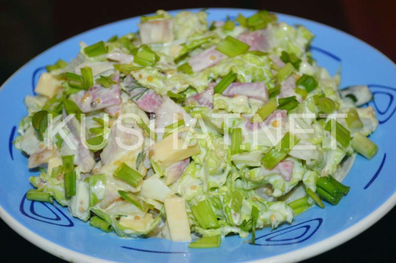 13_салат с копченой курицей и пекинской капустой