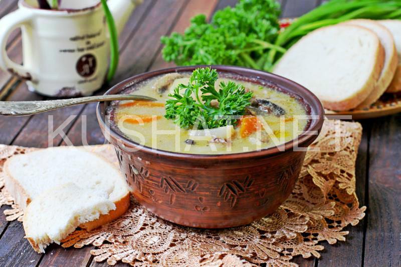 7_суп с кукурузной крупой и грибами