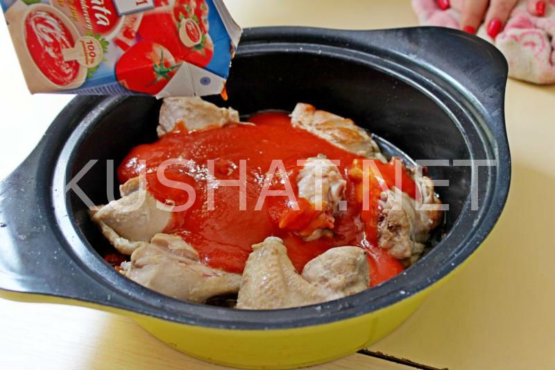 3_курица в томатном соусе на сковороде