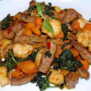 3_говядина с креветками и овощами