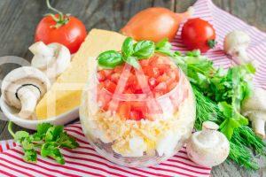 15_салат красная шапочка с курицей и грибами
