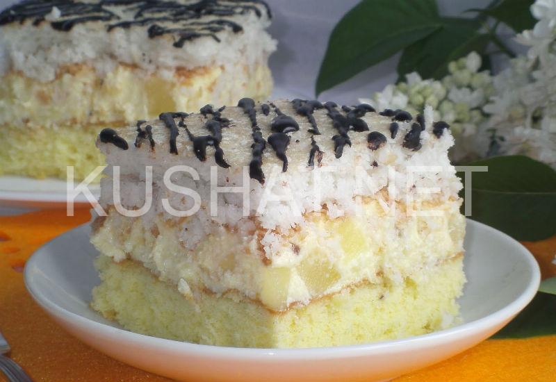 1_гавайский торт с кокосовым безе
