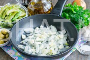 1_салат из стручковой фасоли с вешенками
