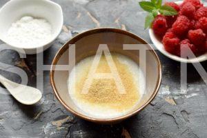 1_творожное бланманже с малиной