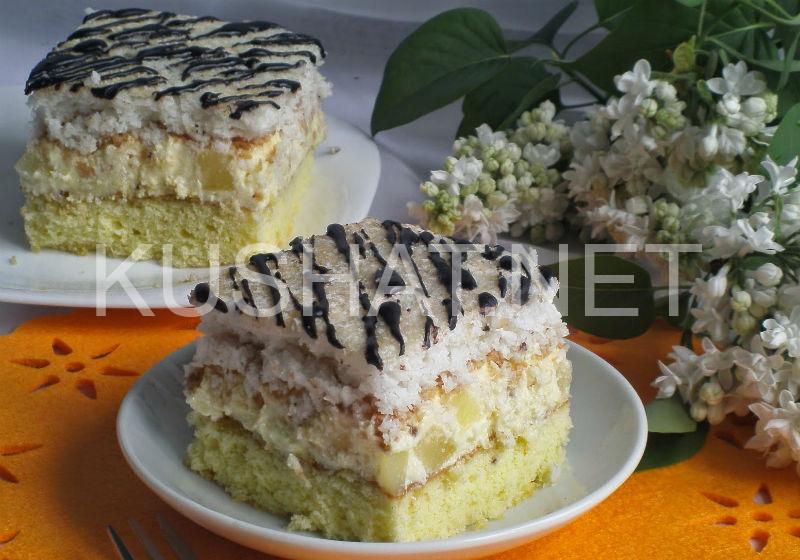 2_гавайский торт с кокосовым безе