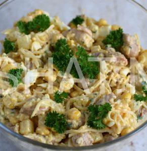 2_салат с куриными желудками и ананасами