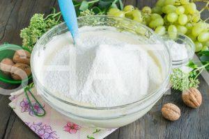 6_йогуртовый торт с виноградом и грецкими орехами