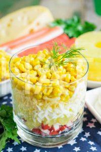 6_крабовый салат с ананасами