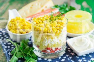 7_крабовый салат с ананасами