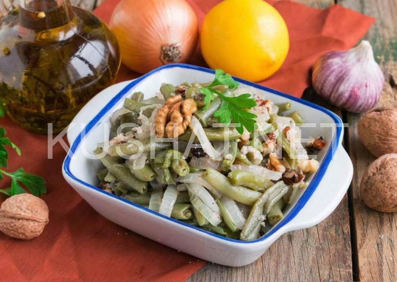 11_салат из стручковой фасоли с орехами